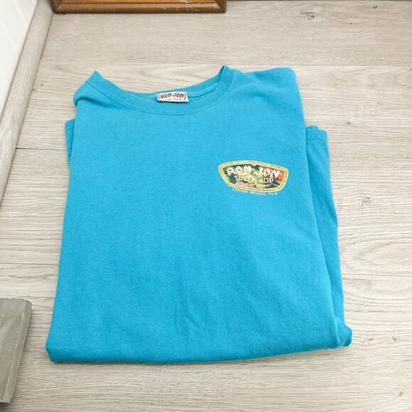 Vintage Ron Jon Surf Shop One of a Kind Beach T-Shirt Men's Size Medium Blue - Picture 4 of 8